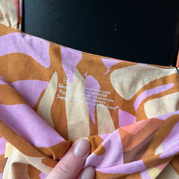 SALE! Stone Fox Swim Azalea Halter Cut Out One Piece  NWT - Picture 10 of 12